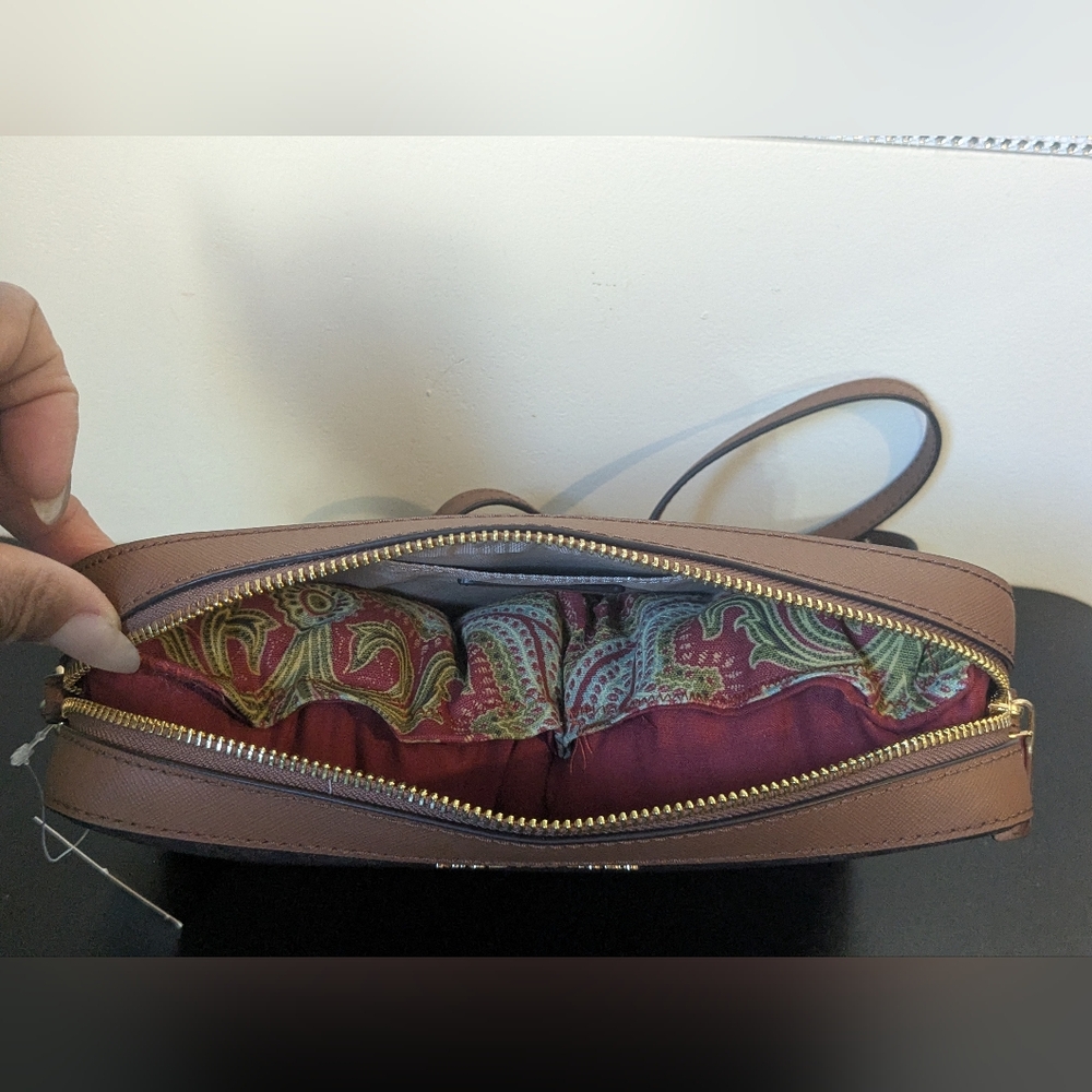 Michael Kors NWT Jet Set Brown Crossbody Purse Bag - Picture 5 of 8